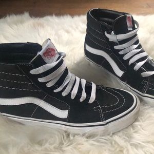 Vans women’s black sk8-Hi top skater shoes